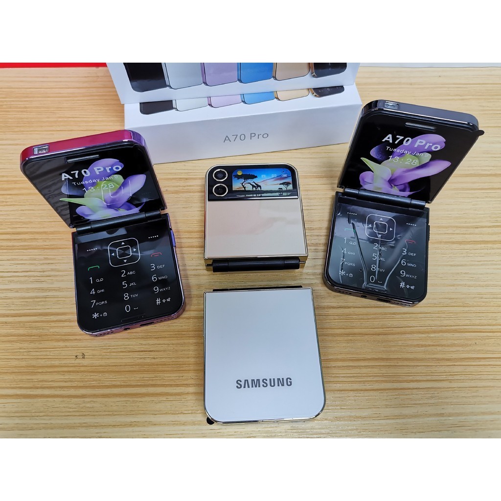 A7pro Flip Phone Non-Smartphone Flip Nút Điện Thoại 2G Ngoại Ngữ Điện Thoại Di Động Đa Ngôn Ngữ