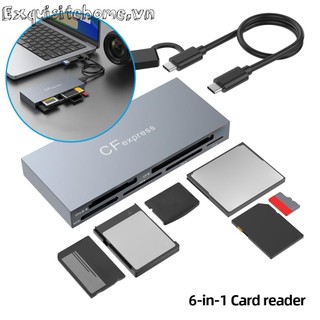 Đầu đọc thẻ cfexpress type b / cf / xd / ms / sd / tf type-c usb 3.2 gen2 10gbps