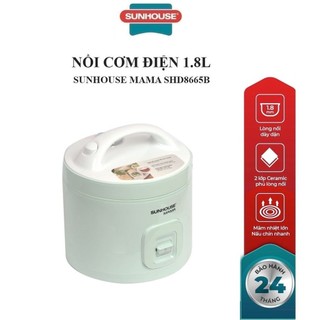 Nồi cơm điện 1.8l sunhouse mama shd8665b - bảo hành chính hãng 24 tháng