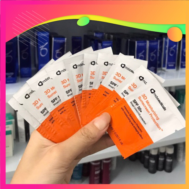 [Sample 1.5ml] Kem chống nắng Md:Ceuticals 3D Moisturizing Sunscreen Protection SPF 50+ Md Ceuticals