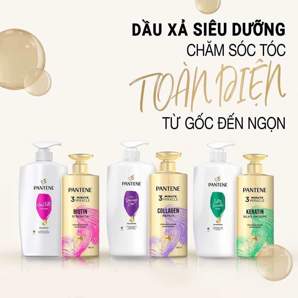 Dầu xả pantene 3 phút diệu kỳ 480ml