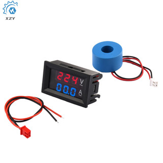 Ampe kế kỹ thuật số vôn kế ac 60v-500v 100a bảng vạn năng vôn ampe đồng hồ đo màn hình led máy đo có máy biến áp dòng điện ct