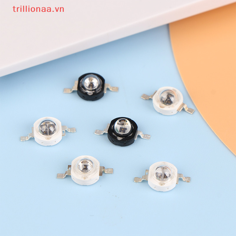 Trillionaa 3W UV Tím Bóng Đèn LED Tia Cực tím Chip Đèn 365nm 375nm 380nm 385nm 395nm 400nm 405nm 410nm 420nm 3W Đèn công suất cao VN