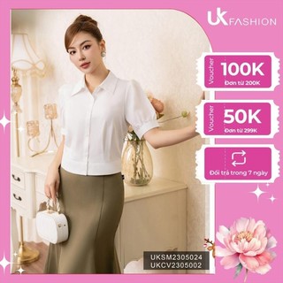 Áo Sơ Mi Cổ Đức Bo Gấu UK Fashion Thiết Kế Trẻ Trung, Chất Liệu Cao Cấp, lên Form Đứng Dáng UKSM2305024