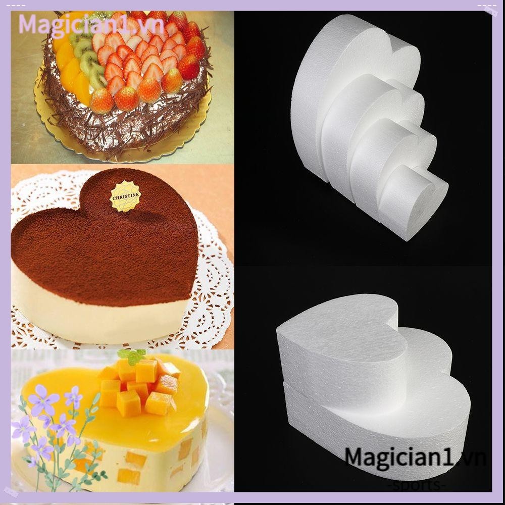 Magician1 Bánh Bọt Khuôn Trang Trí Hoa Sugarcraft Hình Trái Tim Giả