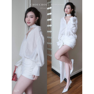 Đầm Sơmi Nơ Dài Chouchou