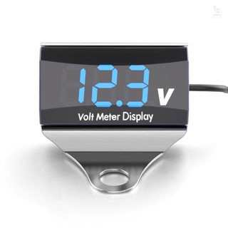 Xe máy DC 10-150V Vôn kế kỹ thuật số Màn hình LED Máy kiểm tra điện áp chống nước Pin Máy đo Moniter có giá đỡ