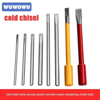 WUWOWU Đục khắc đá, có cạnh mịn Dụng cụ cầm tay khắc thủ công, Đục điêu khắc cacbua cứng chuyên nghiệp