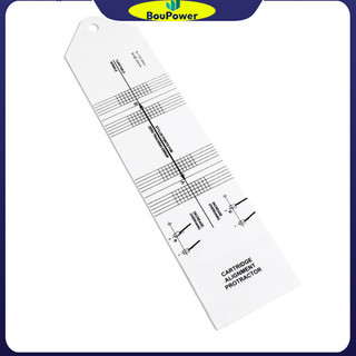 Boupower Cartridge Alignment Protractor Acrylic Turntable Cartridge Alignment Protractor Tool Vinyl Hiệu chuẩn