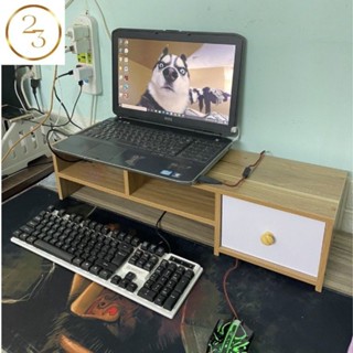 FREESHIP KỆ ĐỂ MÁY TÍNH, LAPTOP KÈM KỆ SÁCH CÓ NGĂN KÉO MẪU MỚI NHẤT