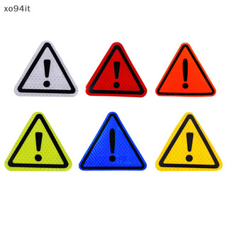 Xit tam giác exclamation mark phản quang cảnh báo nhãn dán xe hơi lái xe ban đêm an toàn n