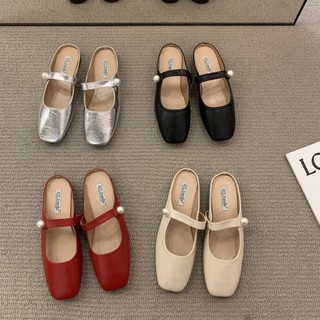 Giày đế bệt nửa dép cho người lười