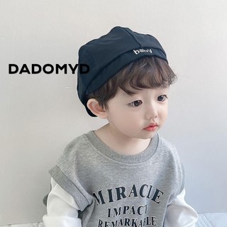 DADOMYD Mũ Nồi cotton Màu Trơn Thêu Chữ Thời Trang Mùa Đông 2023 Cho Bé
