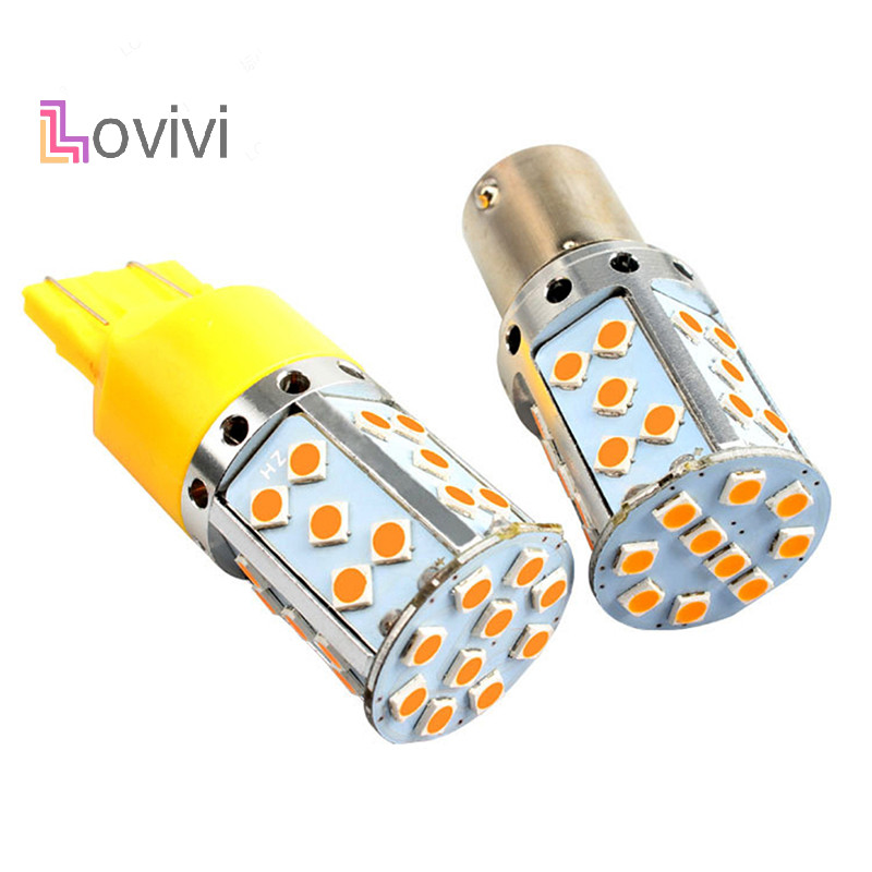 [Lovivivi] 1156 7440 T20 3030 35smd Bóng Đèn Canbus W21W Đèn LED Xe Tín Hiệu Ligh MỚI