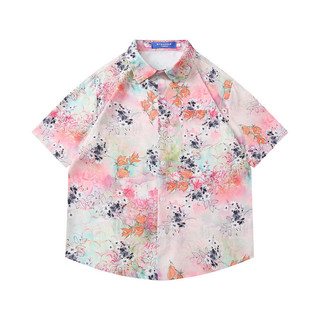 Áo Sơ Mi Hoa Mùa Hè Cardigan Áo Sơ Mi Tay Ngắn Bé Trai Hawaii Áo Sơ Mi Cặp Đôi Cổ Điển Mặc Phong Cách Kỳ Nghỉ Áo Sơ Mi Tay Ngắn Năm Điểm Áo Sơ Mi Bé Trai Áo Sơ Mi Hoa Rời Áo Sơ Mi Retro Hiệu Suất Trang Phục Stre
