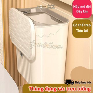 Thùng Rác Treo Kệ Tủ Cho Nhà Bếp, Nhà Vệ Sinh Grand Haven Thùng Rác Gia Dụng Thông Minh Tiện Lợi Loại 9L