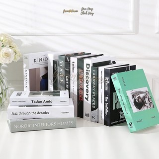 Mô hình Sách Decor  Grand Haven Trang Trí kệ tủ quán cafe vintage phòng khách, studio Phụ kiện chụp ảnh