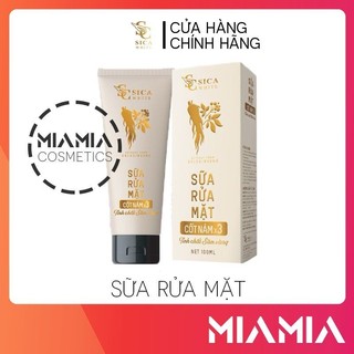 Sữa rửa mặt cốt nám x3 sica white tinh chất sâm vàng hỗ trợ làm sạch da