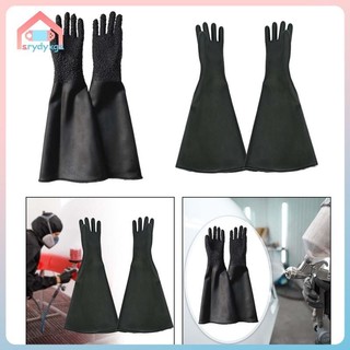 Găng tay phun cát Găng tay phun cát Găng tay cao su cao cấp để phun cát Công việc bảo vệ tủ phun cát