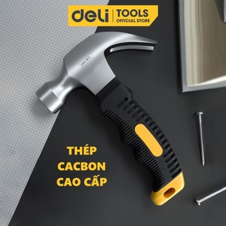 Búa Lùn Nguyên Khối Deli Chính Hãng - Đóng Đinh, Nhổ Đinh Dễ Dàng, Tiện Dụng - Nhỏ Gọn, Tay Cầm Bọc Cao Su