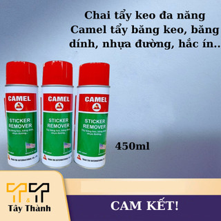 Chai tẩy keo đa năng Camel tẩy băng keo, băng dính, nhựa đường, hắc ín.. 450ml