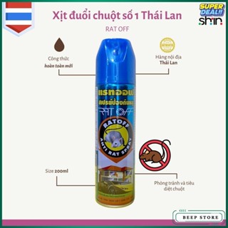 HÀNG NỘI ĐỊA THÁI LAN Chai Xịt Đuổi Chuột Rat Off Anti Rat Spray 200ml