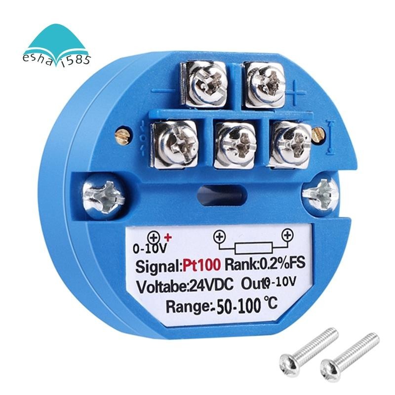 Máy phát nhiệt độ RTD PT100 DC24V Minus Đầu ra 50 ~ 100 độ 0-10V