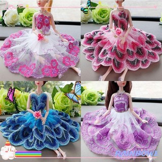 Bộ đầm công chúa đồ chơi búp bê 30cm 12 kiểu