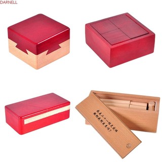 Darnell IQ Puzzle Mind Brain Teaser, Mở khóa Luban Lock Câu đố trêu ghẹo trí tuệ bằng gỗ, Trò chơi Logic IQ Brain Teaser Hộp câu đố mở 3D Câu đố bằng gỗ 3D Chơi gia đình