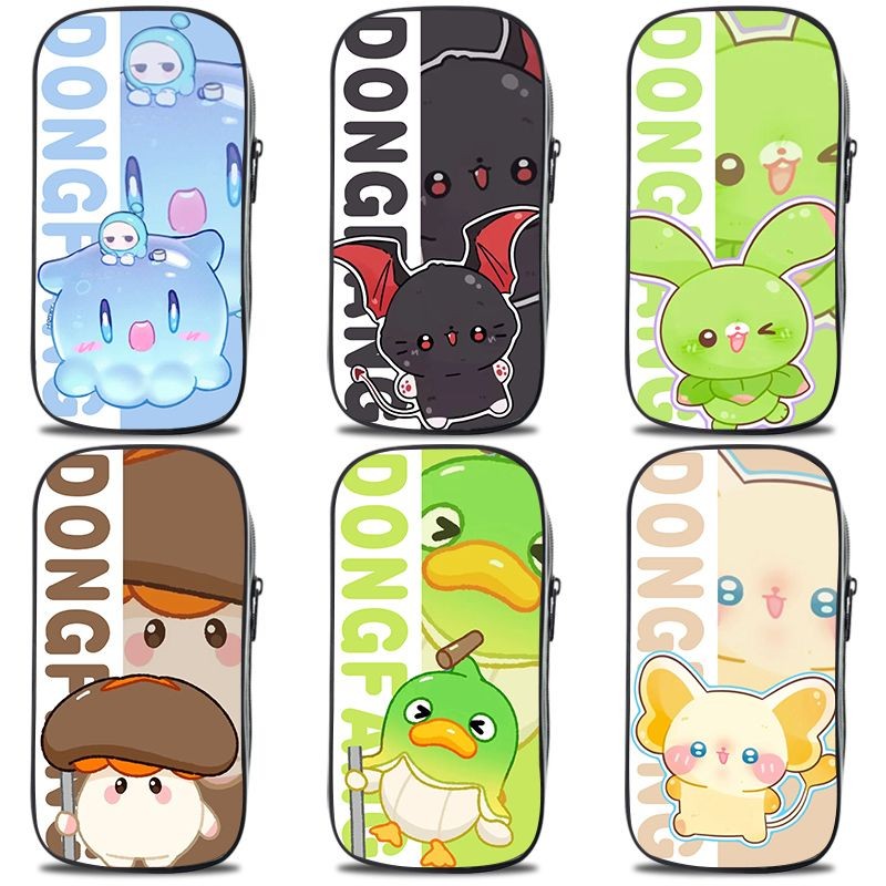 Hộp đựng bút chì trẻ em Eggy Party có dây kéo Canvas Văn phòng phẩm Hộp đựng bút chì