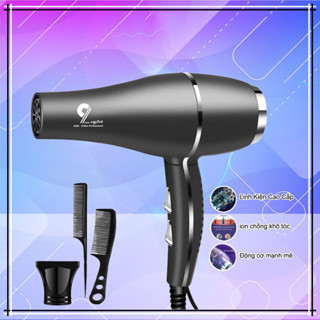 Máy Sấy Tóc chuẩn Salon  9Light công suất cao, bền bỉ Bảo Hành 12T tặng kèm phụ kiện HD93