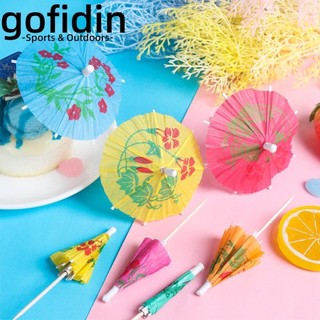 gofidin 24 Cây Dù Giấy Mini Nhiều Màu Sắc Dùng Trang Trí Đồ Uống