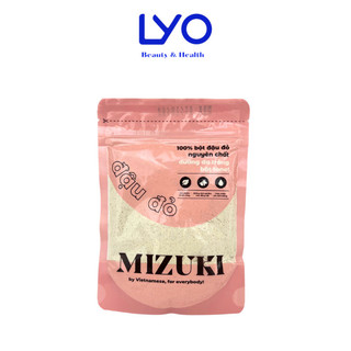 Bột đậu đỏ nguyên chất xay mịn ủ trắng da mizuki 100g dưỡng trắng, mờ thâm, se khít lỗ chân lông
