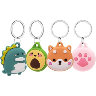 For AirTag Protective Case Silicone Keyring Protective Case Compatible with AirTags Protective Case for Apple AirTags Mini Apple AirTags Case Key Ring Case Lightweight Cover