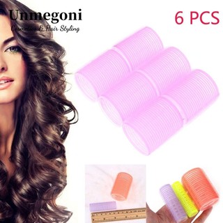 Unmegoni Bộ 6 Lô Uốn Tóc Nhiều Kích Thước Tự Dính Toàn Diện Màu Sắc Ngẫu Nhiên