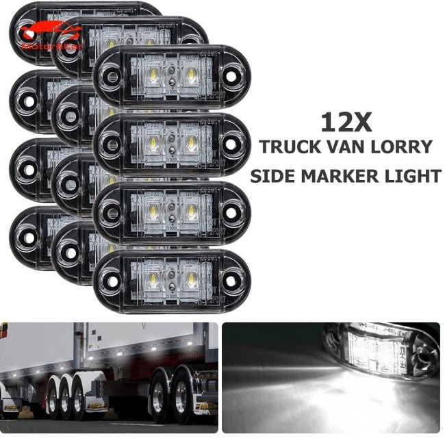Bộ 12 Đèn Led Ip68 Siêu Sáng Chống Thấm Nước Chuyên Dụng Cho Xe Tải Trailer Van