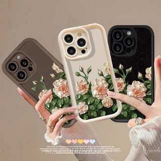 Tranh Sơn Dầu Nghệ Thuật Hoa Sen Trắng Hoa Hồng Cho OPPO A16 A16S A54S A16 A16K A17 A38 A53 A33 2020 A54 A55 A58 A73 A72 A74 A95 A76 A36 A96 A78 Reno 6 Lite Vỏ Điện Thoại Mềm
