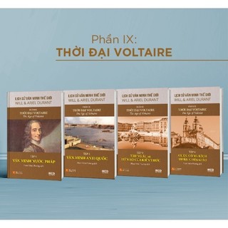 Sách ired books - lịch sử văn minh thế giới phần 9: thời đại voltaire - will durant pace