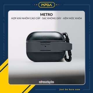 Ốp Hợp Kim Nhôm Viền Silicon Ahastyle Kèm Móc Khóa Cho Tai Nghe AIrpods Pro 2 3 Njoyshop