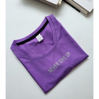 ÁO CROPTOP NEVER GIVE UP NỮ THỂ THAO