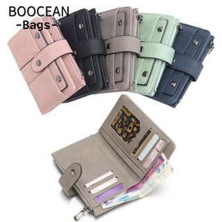 Boocean ví gấp nhỏ ví đựng tiền xu nữ ví đinh tán