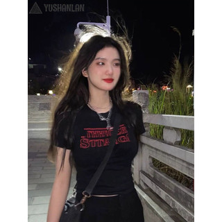 YUSHANLAN áo phông áo thun nữ croptop baby tee Đơn giản Phong cách phổ biến Stylish WTX2420BX7 9Z240227