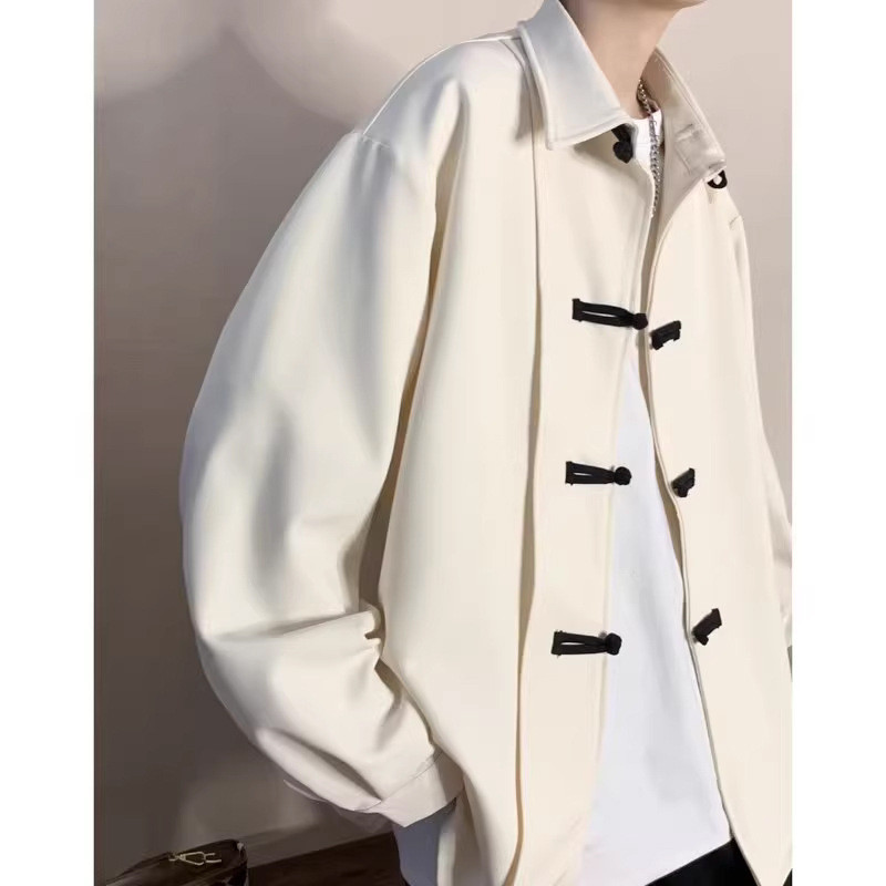 [X-men] Áo sơ mi phong cách Trung Quốc mới phong cách Trung Quốc Áo khoác dài tay đẹp trai Áo sơ mi 