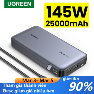 Bộ Sạc Nhanh UGREEN 25000mAh PD 145W Cho MacBook Air SAMSUNG S23 iPhone 14 13 pro max / Realme Huawe