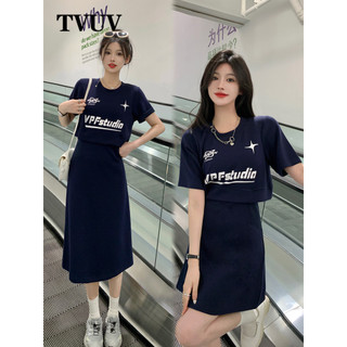 Tvuv Plus Size Eo Bên Trái Tim Rỗng In Chữ Tay Ngắn 2683