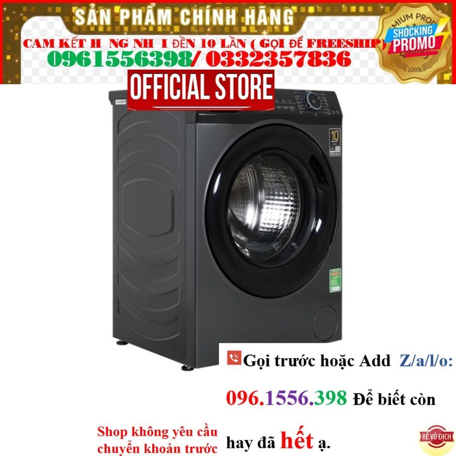 << CH AQD-A952J(BK) - Máy Giặt Aqua Inverter 9.5 kg AQD-A952J (BK)