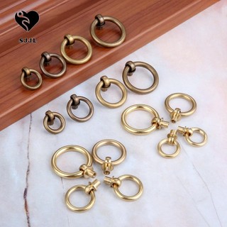 Sjjl núm tủ đồng cổ vintage đồng thau nhà bếp cải thiện nhà tủ quần áo ngăn kéo núm