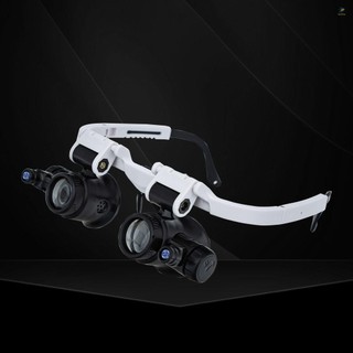 Kính lúp Loupe Đầu gắn kính có đèn LED Giá đỡ kính có thể điều chỉnh Kính lúp sửa chữa đồng hồ để thẩm định trang sức chế biến cơ khí