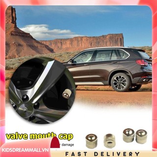 [Kidsdreammall.vn] Van lốp ô tô bằng đồng Mũ khí thân bánh xe tự động Nắp van lốp Vỏ bụi
