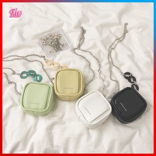 Túi đeo chéo mini hình vuông màu macaron thời trang mùa hè 2023